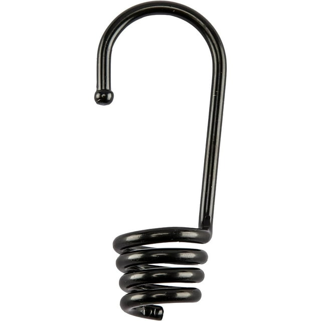 Paquete de 20 ganchos en espiral Sumbirg de 85 mm, ganchos de cuerda de choque de metal, ganchos de alambre en espiral, revestimiento de plástico TUNC Sencillez