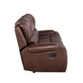 thumbnail image 6 of Bowery Hill Contemporary Brown Faux Leather Manual Recliner Sofa, 6 of 10