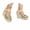 Gold, variant on Women's Closed Toe Platform Sandals Summer Buckle Ankle Strap Espadrilles Wedge Sandals