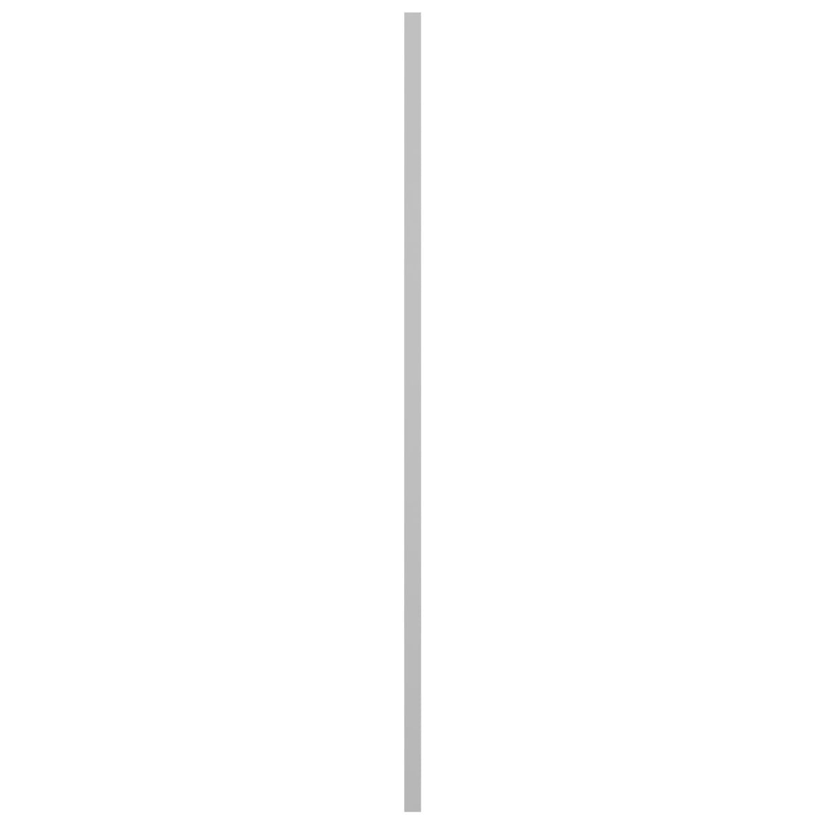 12"W x 57"H True Fit PVC Single Panel Herringbone Modern Style Fixed Mount Shutters, White (Per Pair - Hardware Not Included)