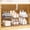 Clear, variant on Sindcom 3 Pack Bathroom Plastic Storage Organizer, 2 Tier Clear Under Sink Organizers Vanity Countertop Storage Container