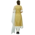 thumbnail image 4 of Atasi Women's Indian Ethnic Designer Beige Long Flared Anarkali Salwar Suit-12, 4 of 9
