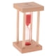 thumbnail image 1 of Temporizador de cocina de 5 minutos con marco de madera y forma de reloj de arena para cepillar. rojo, 1 of 9
