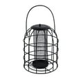 thumbnail image 3 of ievspot 1 Pcs Hanging Iron Cage Bird Feeder,Squirrel Proof Bird Feeders for Outside Hanging,Premium Grade Black Grid Tube WildBird Feeder, 3 of 3