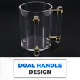 thumbnail image 5 of Vaso de Acrílico para Lavar las Manos con Dos Asas de Acrílico para Oración Judía. Asas Cilíndricas., 5 of 5