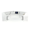 thumbnail image 2 of OFM Triple Marque Plexi Reception Station and 2 Mobile Pedestal File Cabinets in White (PKG-RCPN-12-0003), 2 of 2