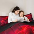 thumbnail image 5 of Feelyou Red Rose Flower Queen Comforter Set, Romantic Valentine's Day Bedding Set, 3pcs, 5 of 8