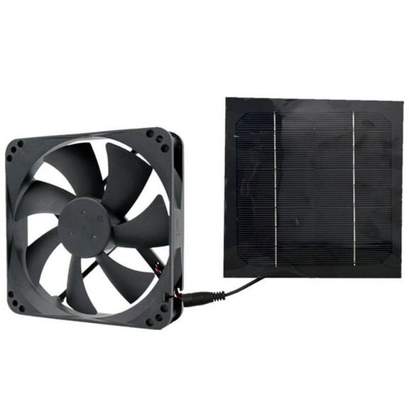 20W Solar Exhaust Fan Air Extractor 6 Inch Mini Ventilator Panel Powered for Dog Chicken House Greenhouse RV