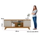 thumbnail image 5 of Rack para TV hasta 75 Pulgadas Bossa Colorado con Puertas Laterales y Estantes Abiertos Color Castaño / Blanco Hueso, 5 of 5