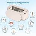 thumbnail image 5 of Portable Jewelry Cleaner 300ml Ultrasonic Glasses Cleaning Device 45kHz Deep Clean 3 Modes Stainless Steel Tank for Rings Watch Denture Makeup Brush, 5 of 5