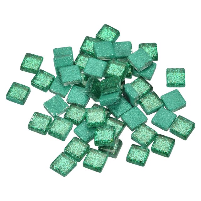 Mosaico de vidrio Unique Bargains 1 x 1cm 100uds Pino Verde