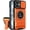 Orange, variant on MUKO Designed for iPhone 17 Case with Slide Lens Protection + 360° Rotate Ring Magnetic Kickstand,Military Grade Shockproof Heavy Duty Protective with Magnetic Car Mount Holder Cover Black