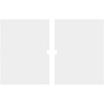 thumbnail image 4 of 36"W x 24"H x 2"ID x 12 1/2"C x 1"P Beaux Architectural Grade PVC Contemporary Ceiling Medallion, Two Piece, 4 of 11