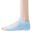 thumbnail image 2 of 1 par de calcetines antideslizantes para mujer con media puntera para ballet, yoga, pilates, calcetines con punta de barra MFZFUKR 221552-3, 2 of 8