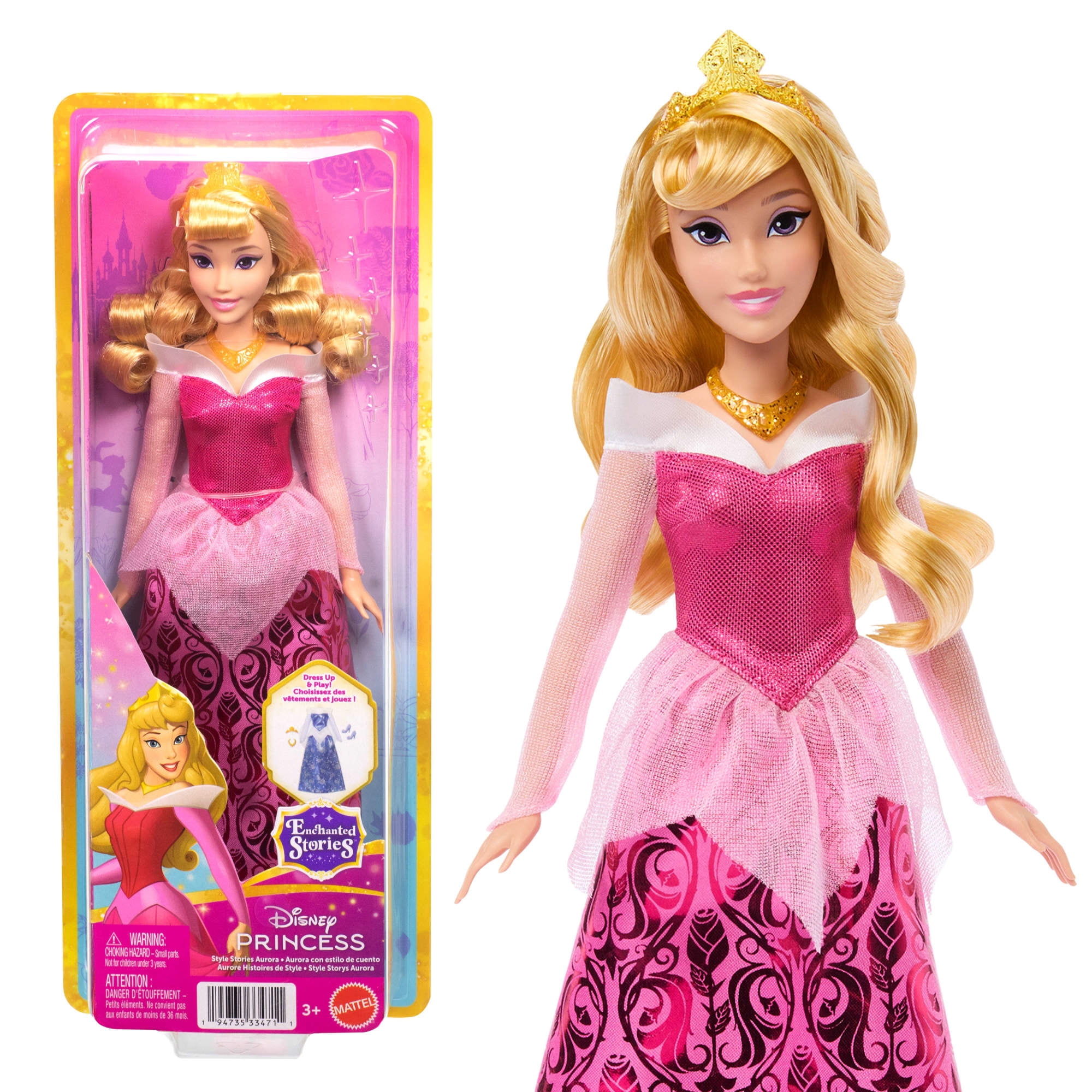 Disney Princess Enchanted Stories Aurora Fashion Doll with Sparkling Dress [Walmart Exclusive]