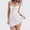 White summer dresses, variant on SEMPAI Summer Dress for Women Bodycon Dresses Sleeveless V-Neck Solid Above the Knee Formal Dresses for Women Sundresses For Women 2024 Workout