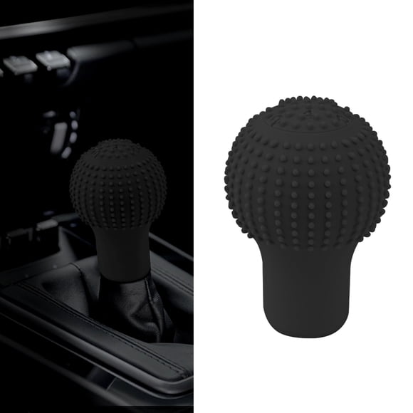 YSTIANN Silicone Car Gear Shift Knob Cover - Anti - Slip, Elastic Protector for Automatic/Manual Shifters Universal Fit for Most Models, Comfort Boost Grip, Unisex Auto Interior Accessory(black)