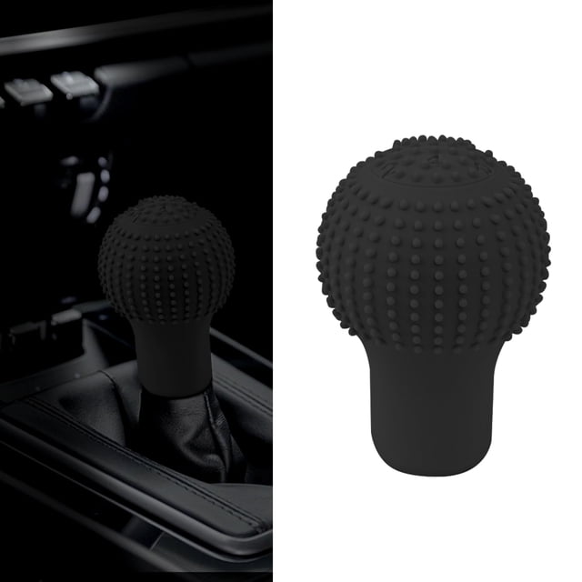 Silicone Car Gear Shift Knob Cover - Anti - Slip, Elastic Protector for Automatic/Manual Shifters Universal Fit for Most Models, Comfort Boost Grip, Unisex Auto Interior Accessory(black)