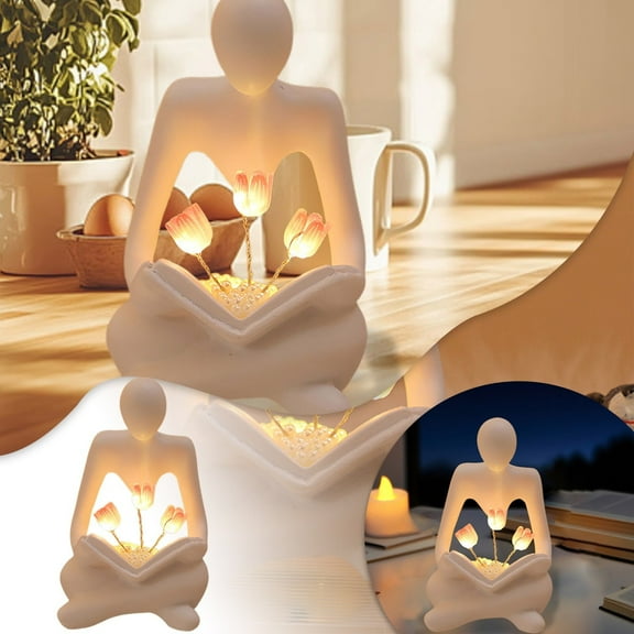 Elegant Night Light Decorative Desktop Ornament for Home Unique Warm Ambience Relaxing Lighting Ideal for and Living Spaces Home Piece
