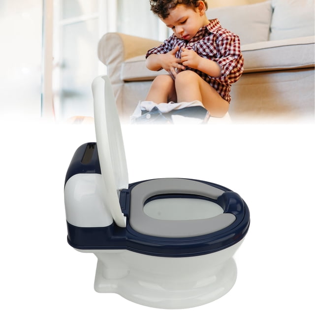 Inodoro De Entrenamiento Para Ir Al Baño Con Diseño Simulado, Uso Independiente, Fácil De Limpiar, Cojín Suave, Evita Fugas De Orina Para Niños Pequeños