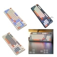 Gaming Led Cpu Mechanical Gaming Keyboard LED Backlit Keycap Keyboard 94 Keys Corded ...