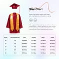 thumbnail image 5 of Zaldita Kindergarten Graduation Gown Cap Set Toddler Children Preschool Church Robe Uniform Outfit Burgundy 24, 5 of 5