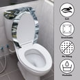 thumbnail image 4 of HELLHERO Marble Texture Toilet Top Cover of 2 Pack Adjustable Bathroom Seat Covers Non-Slip Bathroom Supplies, 4 of 8