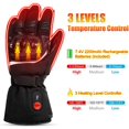 thumbnail image 2 of batería recargable de iones de litio para hombres y mujeres, guantes calefactables para ciclismo, senderismo, motocicleta, esquí, montañismo, duración de la batería de hasta 2,5-7 horas, 2 of 5