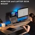 thumbnail image 2 of Fully Adjustable to Single Computer Monitor and Laptop Desk Mount Combo Stand with Grommet Option Fits up to Laptops STANDVC, 2 of 9
