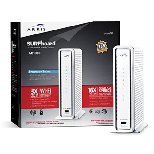 ARRIS SURFboard SBG6900AC Docsis 3.0 16x4 Cable Modem/ Wi-Fi AC1900 Router 