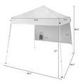 thumbnail image 4 of IVV 6x6 Ft Pop-Up Outdoor Canopy with Backpack - UPF 50+ Sun Shelter, Portable Waterproof Gazebo with One Sidewall and Storage Bag, White, 4 of 10