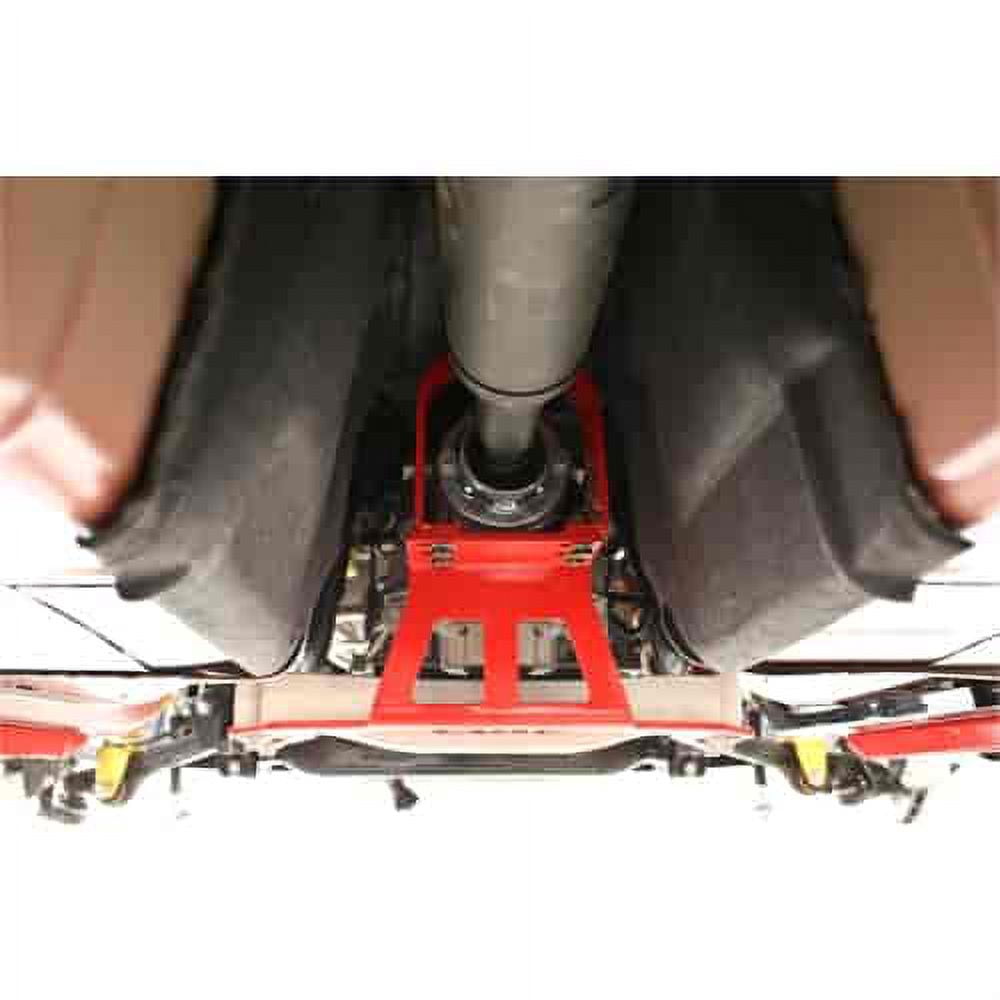 BMR 15-18 Dodge Challenger (Auto Trans) Hellcat/Demon Driveshaft Safety Loop - Red