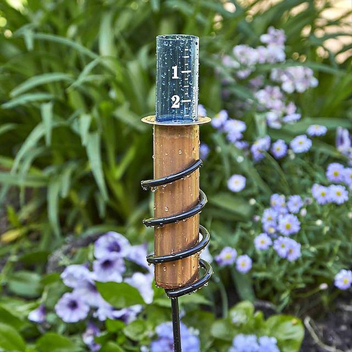 Rain Gauge Lawn Gardens and Landscapes Garden Outdoor Rain Gauge Decorative Rain Gauge, More Accurate,A
