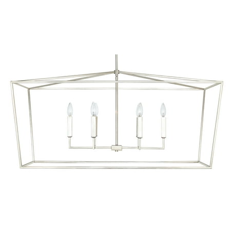 

Capital Lighting 837661 Thea 6 Light 42 Wide Taper Candle Chandelier - Nickel