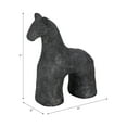 thumbnail image 3 of Textured Horse Pottery Figurine for Home Decor - Whimsical Sculpture for Bathroom, Office, Room and Living Room Accent Piece - Decorative Ornaments for Shelf or Coffee Table Display - 7", Black, 3 of 13