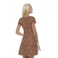 thumbnail image 2 of Women’s A Line Paisley Summer Dress, Retro Triangle Arrangement, Cross Wrap V Neck, 6 Sizes, by Ambesonne, 2 of 2