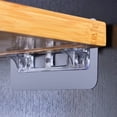 thumbnail image 4 of Wosthever Soporte adhesivo fuerte para estante, soporte sin perforaciones, clavijas, Clip, colgador de pared para tablilla, armario en capas sin Almacenamiento y organización del hogar, 4 of 6