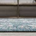 thumbnail image 3 of JONATHAN Y SANTA MONICA 2 x 10 Runner Rug, Galon Filigree - Teal/Ivory, SMB120B-210, 3 of 10