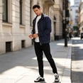 thumbnail image 5 of Smawell Men Hooded Multi Pocket Cargo Windbreaker Jacket, 5 of 7