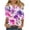 5-purple cotton linen tops women, variant on UPPADA Under 10 Women's V-Neck 3/4 Sleeve Button Down Floral Print Blouse Linen Tops Casual Summer Fashion Outfit Cotton Linen Basic Tees Loose Fit Pullover Shirts 2025 Green,M