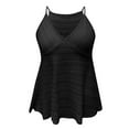 thumbnail image 3 of Sngxgn Women's Lace Tank Tops Y2k Camisole Tops Lace Crop Tops Ribbed Knitted Tank Tops(Black,M), 3 of 4