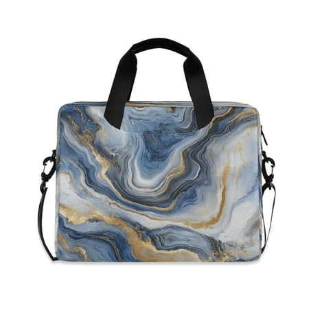 Laptop Bag Laptop Briefcase 15.7 x 3 x 11.8 Inches Laptop Bag Briefcases Laptop Storage Travel Laptop Bag Work Laptop Bag Blue Marble