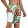 thumbnail image 3 of Balery Mushroom and Frogs Mens Swim Trunks Swim Shorts for Men Quick Dry Inseam Beach Shorts with Compression Liner Pocket-3X-Large, 3 of 9