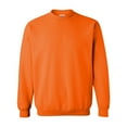 thumbnail image 4 of Gildan Heavy Blend Safety Sweatshirt for Men, Crewneck Pullover, Hi Vis Fleece, Safety Orange, 3XL, 4 of 5