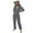 Dark Gray, variant on Women's Fuzzy Onesies Pajamas Sherpa Fleece One Piece Romper Zipper Cute Hooded Jumpsuit Pajama Loungewear (XL, Red)