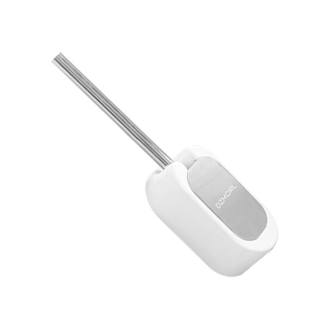 Yuarrent 1 Uds cepillo de baño a prueba de fugas de agua con caja de soporte de acero Wc cabezal plano cepillo de cerdas suaves flexibles con juego de Juegos de accesorios de baño blanco Yuarrent HA000134-01B
