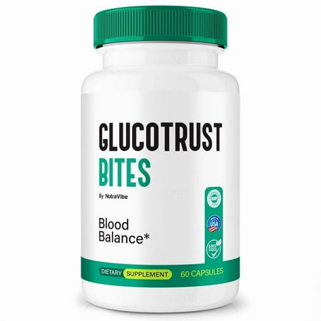 Glucotrust Bites – Original Formula with a Clean Blend to Support Healthy Circulation, Natural Energy & Balanced Levels | Just 2 Easy-to-Swallow Pills (60 Capsules)