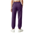 thumbnail image 4 of Women's Jogger Pants Drawstring Elastic Waist Loose Fit Solid Color Casual Sweatpants Lounge Pants with Pockets, 4 of 5