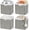 Light Grey, variant on Wicker Storage Baskets with Liners 11x11 Storage Cube Bins Woven Basket with Imitation Water Hyacinth 2-Pack  Woven Storage Bins for Organizing Rattan Baskets Organizer-