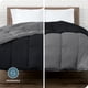 thumbnail image 5 of Edredón de Plumón Alternativo Reversible Bare Home Colección 1800 Tamaño King/Cal King Negro/Gris, 5 of 8
